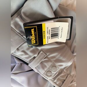 WILSON Youth Team Poly Warp Knit Baseball Pant - GREY size XL Knickers
